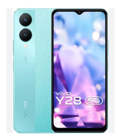 Vivo Y28 5G ( Glitter Aqua, 6GB-128GB ) - Glitter Aqua